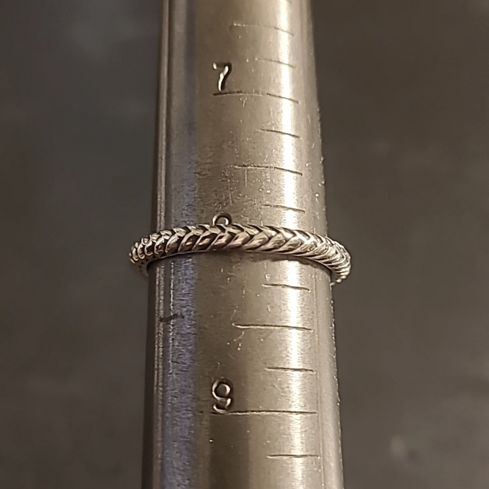 Sterling Silver Stackable Ring...Euc - image 3